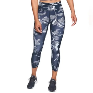 Athleta Floral Sonic Athletic Capri Navy Small - Bild 1 von 11