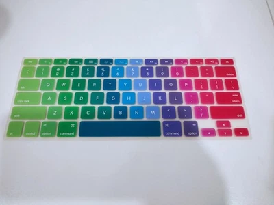 Silicone Rainbow Keyboard Skin Cover for MacBook Pro / Air 2012-2015 - Image 1 of 4
