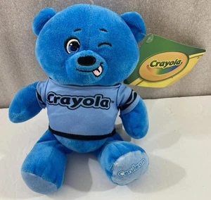 Oso de peluche Crayola Hallmark Curelean azul peluche 8" animal de peluche nuevo con etiquetas - Imagen 1 de 5