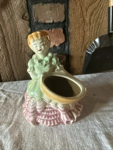 Vintage Übertopf Southern Girl Keramik - Bild 1 von 4