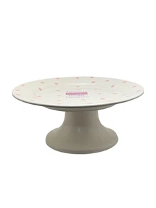 "Lote de 2 soportes para pasteles Matceramica 8,5"" rosa blanco postre cupcakes Portugal" - Imagen 1 de 5