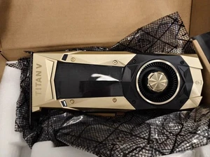 NVIDIA Titan V 12GB HBM2 900-1G500-0000-000 Professional CUDA Graphics Card GPU - Picture 1 of 7