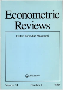 Econometric Reviews (Volume 24, Number 4, 2005) - Picture 1 of 2
