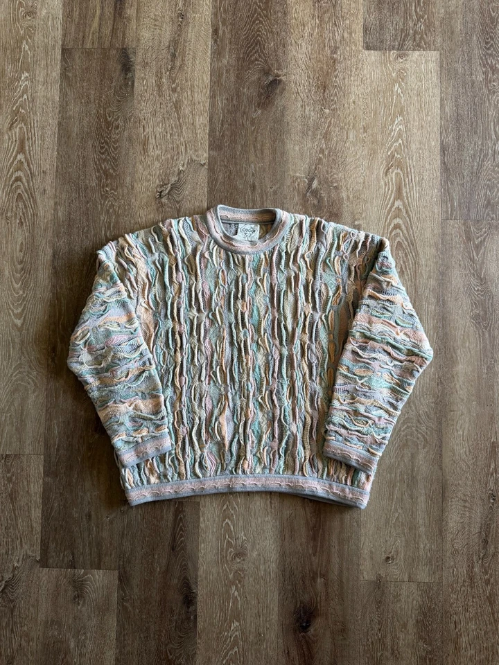 Vintage 90s Coogi Australia Cuggi 3D Knit Sweater Size M - Image 1 of 3