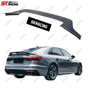 Carbon Fiber/Forged /Black Rear Trunk Spoiler Wing Fits For Audi A4 S4 2017-2025 - Picture 1 of 32