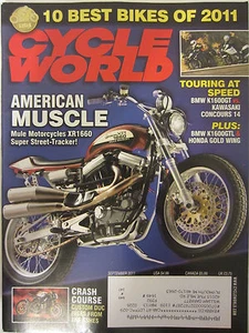 Cycle World Magazine September 2011 American Muscle XR1660 Touring Speed BMW - Imagen 1 de 2