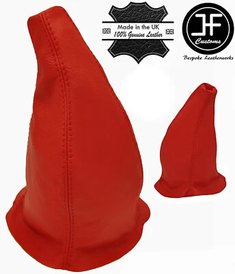 BOTA DE CAMBIO MANUAL DE CUERO REAL ROJO PARA PORSCHE 911 930 1975-1989 Foto 1 de 2