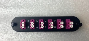 CCH-CP12-E4 Compatible Fiber Adapter Panel LC 12 Port MULTI MODE OM3 OM4OM5 - Picture 1 of 3