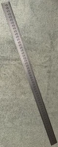 Vtg Freeman Mfg & Supply 2% Shrink .5mm Metal Ruler USA Made - Picture 1 of 7