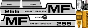 Kit completo de calcomanías 255 diésel Massey Ferguson - Imagen 1 de 1