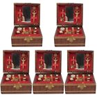  5 Count Dollhouse Treasure Chests Furniture Toy Jewelry Box