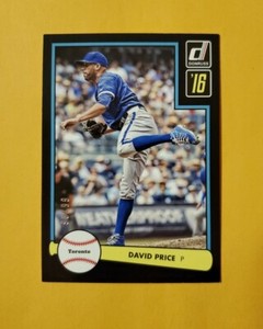 2016 Panini Donruss 1982 Design Black Border /99 David Price #D82-4