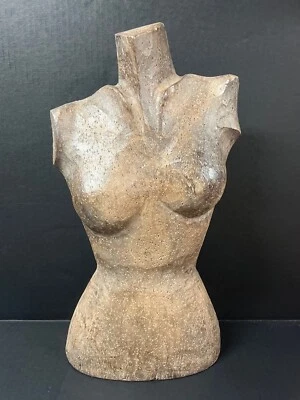 CARVED WOOD PAPER MACHE MOLD/SCULPTURE OF FEMALE MANNEQUIN PLAQUE #901 - Image 1 of 4