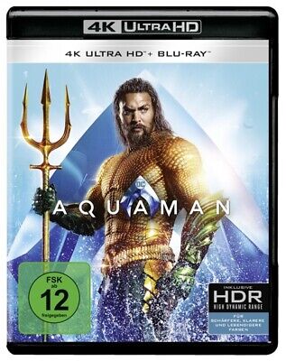 Aquaman - Jason Momoa,amber Heard,willem Dafoe  2 Ultra Hd Blu-ray Neuf • 36.22€