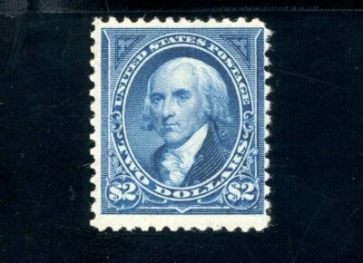 Scott 262 OG MLH FVF US 1895 $2 Madison SCV $2750 +Cert - Image 1 of 3