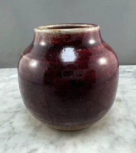 Walter Dexter Canadian Studio Art Pottery Stoneware Ceramic Vase Vintage Signed - Picture 1 of 8