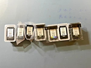 UPDATE-WOW-9 EMPTY*VIRGIN*GENUINE CANON lot-7xPG-275 & 2xPG-276 INK CARTRIDGE - Photo 1/5