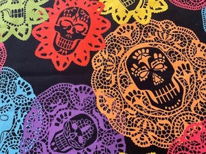 Alexander Henry Papel Bonito Mexican Day of the Dead Papel picado OOP RARE - Picture 1 of 2