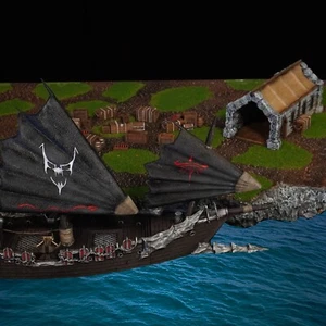 Corsair Coast - Herr der Ringe inspiriert 28mm Tabletop Gelände LOTR Mittelerde - Bild 1 von 11