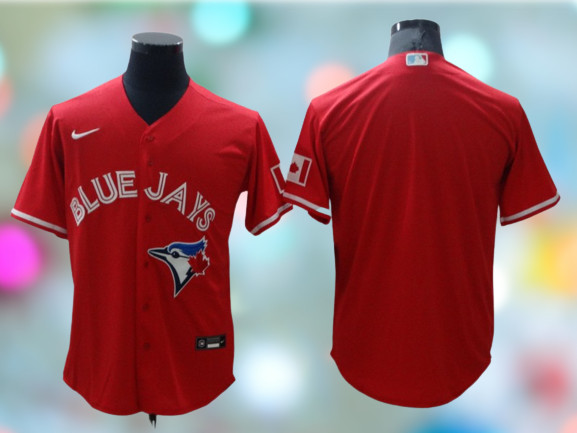 MLB Toronto Blue Jays (George Springer) Men's Replica Baseball Jersey.