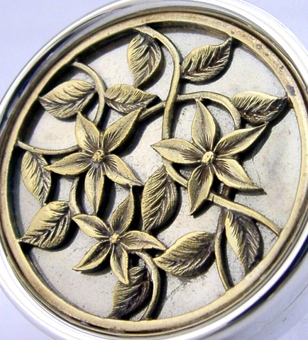 PETER NICHOLAS DESIGNER ENGLISH SOLID STERLING SILVER FLOWER BOX 1987 PRETTY 58g Cover