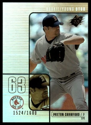 2000 SPx Paxton Crawford Rookie 1524/1600 Boston Red Sox #193 R17 - Image 1 of 2