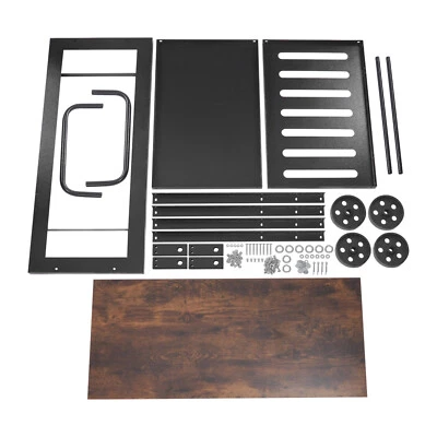 Carro de barra rodante de 3 niveles carro de servicio móvil carro de almacenamiento de cocina carro utilitario carro Foto 1 de 4