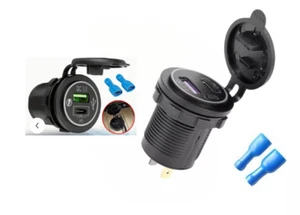 Caricabatteria da Auto USB Tipo C PD e Caricatore Rapido QC 3.0 accendisigari - Zdjęcie 1 z 4