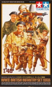 Tamiya WWII BRITISH INFANTRY SET European Campaign 1/48 figures model kit - Picture 1 of 2