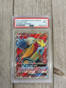 PSA 9 2017 Pokemon Sun & Moon Entei GX Shining Legends Graded #71 - Picture 1 of 2