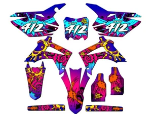 2014-2017 CRF 250 R ZANY Pink Senge Graphics Kit Compatible with Honda - Foto 1 di 10