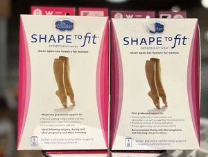 Dr. Comfort Shape to Fit Sheer Open Toe Hosiery for Women 15-20 or 20-30 mmHg - Picture 1 of 11