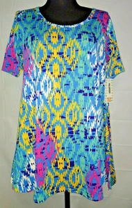 LuLa Roe Women's Perfect-T size XS New w / tags colorful abstract tribal design  - Picture 1 of 8