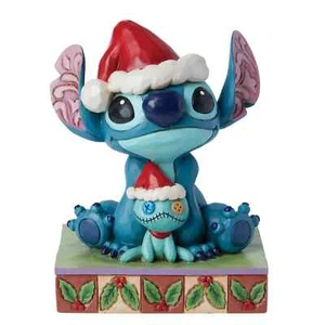 Jim Shore Disney SANTA STITCH WITH SCRUMP - CHRISTMAS BUDDIES 6015007 NEW - Picture 1 of 4