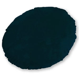 Mf63n Deep Teal Blue Microfiber Velvet Round Shape Cushion Cover Custom Size - Picture 1 of 6