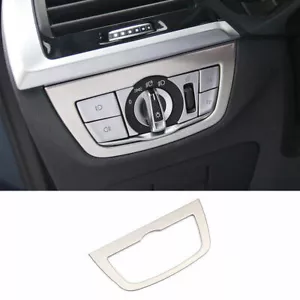 Para BMW X3 G01 X4 G02 2018-2021 Plateado Acero Función Control Botón Marco Borde - Imagen 1 de 10