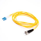 3M/10ft Fiber Optic Single-Mode Duplex Patch Cable Jumper Cord ST to LC