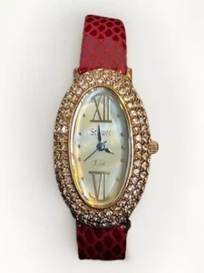 Orologio donna STAUER Diamond Aura Jardin Anglais quarzo cinturino ovale pelle LEGGI - Foto 1 di 10
