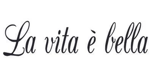 La Vita e Bella Vinyl Aufkleber - Bild 1 von 2