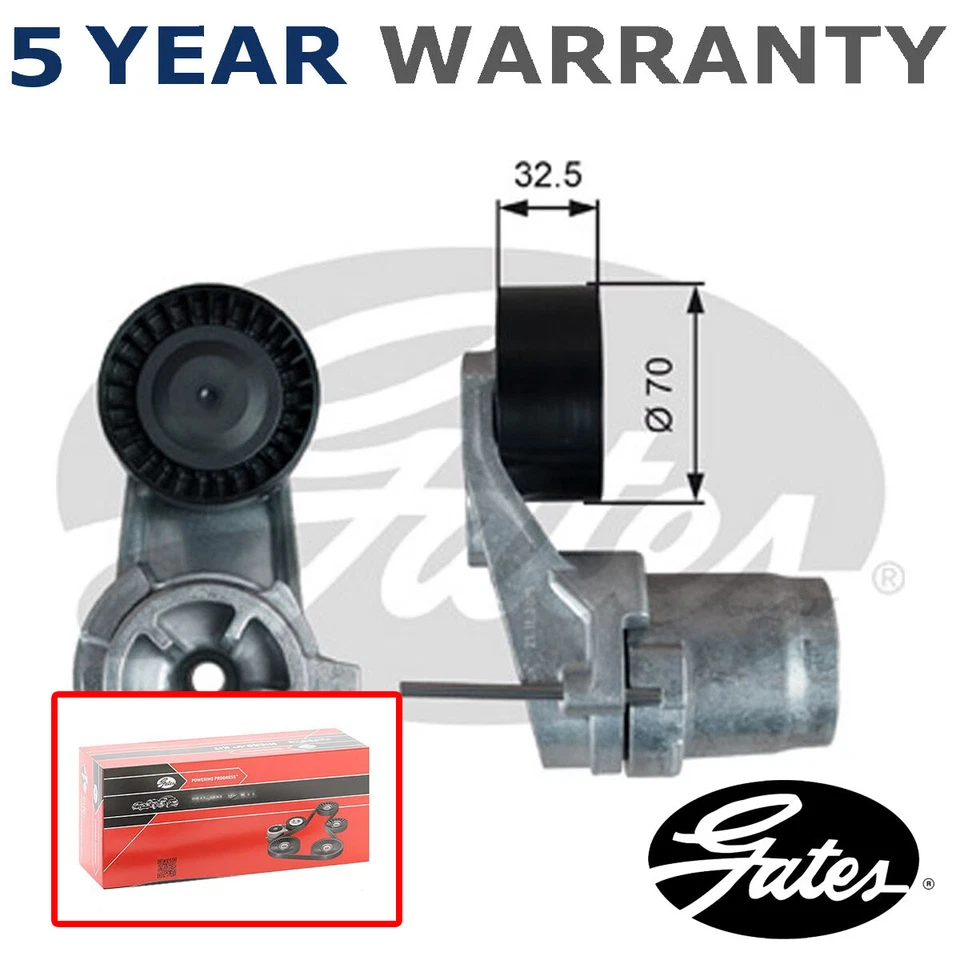 Tensioner Pulley Gates Fits BMW 1 Series 2 4 6 5 3 7 X6 X5 X3 X4 3.0 3.4 - Image 1 of 1