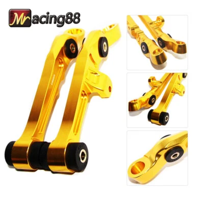 For 03-04 Infiniti G35 Front Left Right Lower Gold Aluminum Billet Control Arm - Image 1 of 4