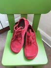 Clarks Funny Dream Ladies Suede Leather Shoes.Size UK4D(EU37)Colour Red