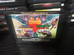 MEGA GAMES 1 COLUMNS WORLD CUP 90 SUPER HANG ON- Sega MegaDrive Game - Cart Only - Picture 1 of 1
