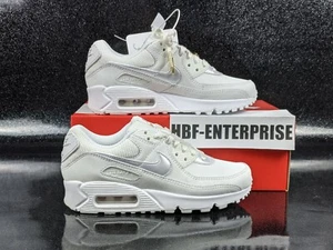Nike Air Max 90 Swoosh Kette Laufschuhe Summit weißgold Damen Größe 5 Neu im Karton - Bild 1 von 10