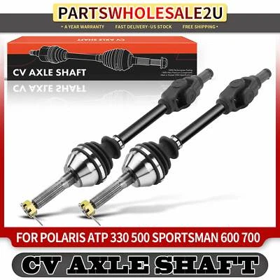 2Pcs Front Left & Right Side CV Axle Assembly for Polaris ATP 330 500 Magnum 330 - Image 1 of 4