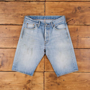 Vintage Levi's Denim Shorts 30 Levis 501 Saumshorts leicht waschen Bermuda blau