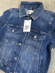 Cosmic Blue Love By Pistola Denim Jean Jacket In Luminary NWT Medium Wash XS - Picture 1 of 11