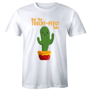 Not The Touchy Feely Type lustiges Herren T-Shirt Kaktus Sukkulente Shirt - Bild 1 von 1