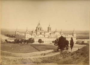 21x26,5 cm - ESPAGNE Madrid - l'Escurial - Vintage Albumen print, c.1875/80 - Picture 1 of 1
