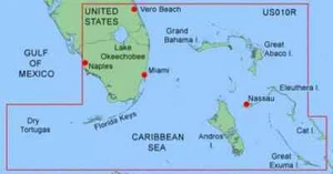 Garmin BlueChart MUS010R GPSMAP SO. Florida Miami Key West Dry Tortugas Bahamas - Picture 1 of 2